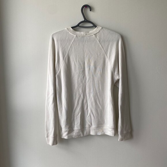 White & Navy Sandro Marine Nationale Sweater - Picture 2 of 4